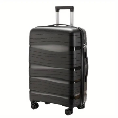 VANKO Lima M törhetetlen bőrönd fekete 20 kg-os M