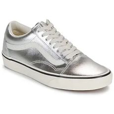 Vans Rövid szárú edzőcipők Old Skool LEATHER METALLIC SILVER Ezüst 40