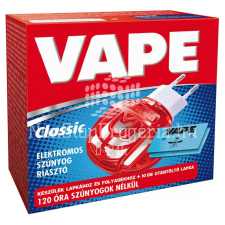 VAPE VAPE Magic elektromos készülék lapkához&amp;folyadékhoz+10 db szúnyogirtó lap 120óra tisztító- és takarítószer, higiénia