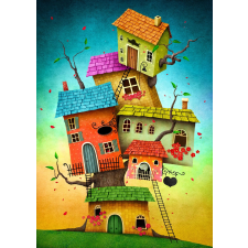 Varázslatos házikók puzzle 1000 darabos puzzle, kirakós