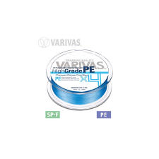 Varivas HIGH GRADE PE X4 WATER BLUE 150m #1.2 0.185mm 21lb horgászzsinór