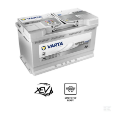 Varta Akkumulátor 12 V 80 Ah 800 A AGM Silver Dynamic autóalkatrész
