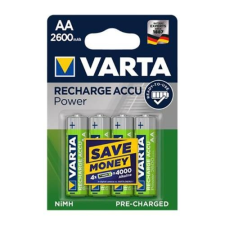 Varta Akkumulátor VARTA `Recharge Accu Power` AA 2600 mAh x 4 elemlámpa