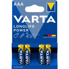 Varta Elem, AAA mikro, 4 db, VARTA &quot;Longlife Power&quot; ceruzaelem