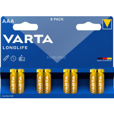 Varta Elem, AAA mikro, 8 db, VARTA &quot;Longlife&quot; ceruzaelem