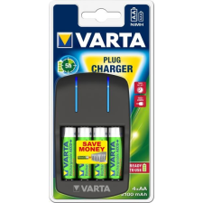 Varta Elem akkumulátor töltő - VARTA Easy Energy Plug Charger + 4 db AA ceruza 2100 mAh tölthető akku CSAK RENDELÉSRE ceruzaelem