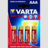 Varta MaxTech alkáli mikroceruza elem (4xAAA)