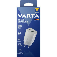 Varta Speed Charger 38W GaN PD USB-C 20W + USB-A 18W White mobiltelefon kellék