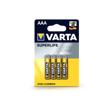 Varta Superlife Zinc-Carbon AAA ceruza elem - 4 db/csomag ceruzaelem