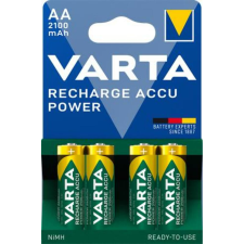 Varta Tölthető elem, AA ceruza, 4x2100 mAh, előtöltött, VARTA Power (VAKU02) tölthető elem