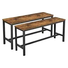 Vasagle 2 db rusztikus barna étkezőpad 108 x 33 x 50 cm bútor