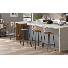 Vasagle 2db bárszék készlet, Vasagle, 73 cm, LBC026B01V1, barna bútor