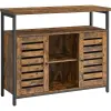 Vasagle Konyhai tárolószekrény, Padlón szekrény 100 x 35 x 81.5 cm rusztikus barna és fekete