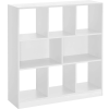 Vasagle Könyvespolc - 8 Rekeszes - Fehér - 100x97,5x30cm
