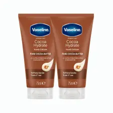 Vaseline Cocoa Radiant hidratáló kézkrém kakaóvajjal (2x75 ml) + AJÁNDÉK tükör kézápolás