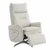  VASHOME Elektromos relaxációs fotel állítható háttámlávalés lábzsámollyal, USB töltővel, Bézs