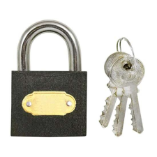 Vaslakat 38mm fekete 3 kulcs 3287540 lakat
