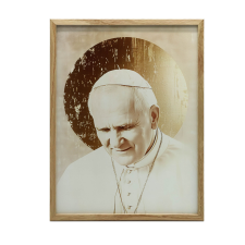VÁSZFESTMÉNY II. JÁNOS PÁL PÁPA FALI PORTRÉHOZ 70x100 CM grafika, keretezett kép