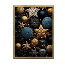  VÁSZON FESTMÉNY A FALRA A KARÁCSONYI GYÖMBÉRTÖK SZÉPSÉGE 50X70 CM grafika, keretezett kép
