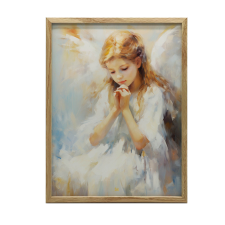 VÁSZON FESTMÉNY BARÁZÓ MENNYI ŐRZŐ KERET NÉLKÜL 50x70 CM PREMIUM VÁSZON grafika, keretezett kép