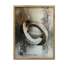 VÁSZON FESTMÉNY FALI NATURE'S GYŰRŰHEZ KERET NÉLKÜL 50x70 CM grafika, keretezett kép