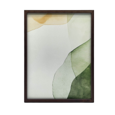 VÁSZON FESTMÉNY HALLGATÓ HARMÓNIA ARANY ALUMÍNIUM KERETTEL 60x90 CM grafika, keretezett kép