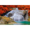  Vászon festmény, MÉDIA, Vízesés a vörös erdőn keresztül, 105 x 70 cm
