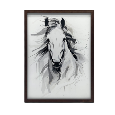 VÁSZON FESTŐ LÓK FINOM ELEGANCE 50x70 CM PREMIUM VÁSZON grafika, keretezett kép
