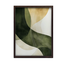  VÁSZONFESTÉS ÁLMOK FALHULLÁMHOZ, FEKETE KERET 70x100 CM grafika, keretezett kép