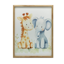 VÁSZONFESTÉS BARÁTAI A DZSUNGLEBŐL KERET NÉLKÜL PREMIUM VÁSZON 50x70 CM grafika, keretezett kép
