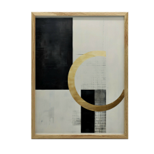  VÁSZONFESTÉS FALGEOMETRIÁHOZ VS VÉGTELEN 30X40 CM grafika, keretezett kép