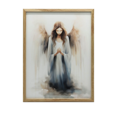  VÁSZONFESTÉS KÉK SZIMFÓNIÁJA KERET NÉLKÜL PREMIUM VÁSZON 50x70 CM grafika, keretezett kép