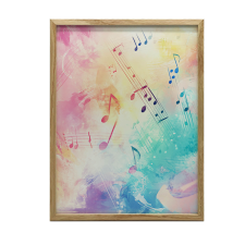  VÁSZONFESTÉS ÖRÖMES DALOM KERET NÉLKÜL 50x70 CM PREMIUM grafika, keretezett kép