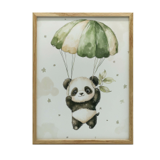 VÁSZONFESTÉS PANDÁK EJTŐERNYŐN 70x100 CM KERET NÉLKÜL VÁSZON grafika, keretezett kép