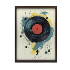  VÁSZONFESTMÉNY A KÁOSZ DALLAMA KERET NÉLKÜL PREMIUM VÁSZON 70x100 CM grafika, keretezett kép