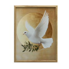 VÁSZONFESTMÉNY A SZENTLÉLEK FALSZIMBÓLUMÁHOZ 50x70 CM KERET NÉLKÜL grafika, keretezett kép