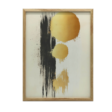 VÁSZONFESTMÉNY FAL ENERGY ARANY KEREKEKRE 70x100 CM KERET NÉLKÜL grafika, keretezett kép