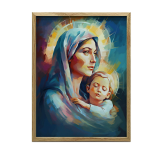VÁSZONFESTMÉNY FALRA ANYAI SZERETETRE 50x70 CM KERET NÉLKÜL grafika, keretezett kép
