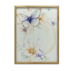 VÁSZONFESTMÉNY KERET NÉLKÜL D BETŰ VIRÁGOK ÉS LEPKÉK 70X100 CM