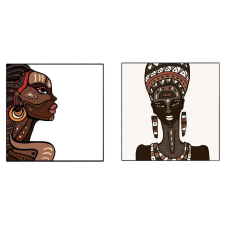  Vászonkép, 2 db-os készlet, MEDIA, africa3, 70 x 70 cm grafika, keretezett kép