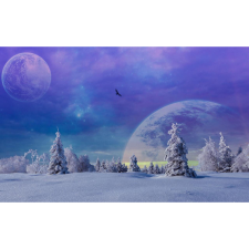  Vászonkép, MÉDIA, Csodálatos hold, 105 x 70 cm grafika, keretezett kép