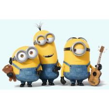  Vászonkép, MÉDIA, Minionok, 105 x 70 cm grafika, keretezett kép