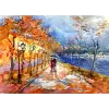  Vászonkép Ősz a parkban, festmény, 105 x 70 cm