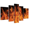  Vászonkép szett 5 darabos Tűz 3D