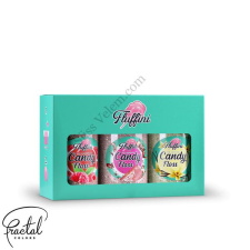  Vattacukor alapanyag szett – Málna, energiaital, vanília ízű, 3x150 g csokoládé és édesség