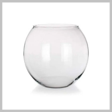  Váza GLOBE, 21,5 cm, átlátszó üveg 1830010 dekoráció