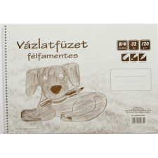  Vázlatfüzet B/4 félfamentes füzet