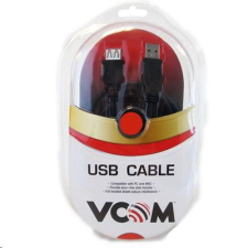 VCOM USB 2.0 hosszabbító kábel, 5m, fekete (A/A)  (CU-202-B-5) (CU-202-B-5) - USB hosszabbító kábel és adapter