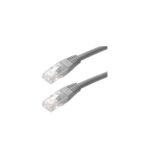 VCOM UTP CAT5e patch kábel 10m Szürke kábel és adapter