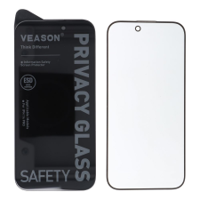 Veason 6D Pro Veason Privacy Glass edzett üveg fekete szegéllyel iPhone 16 mobiltelefon kellék
